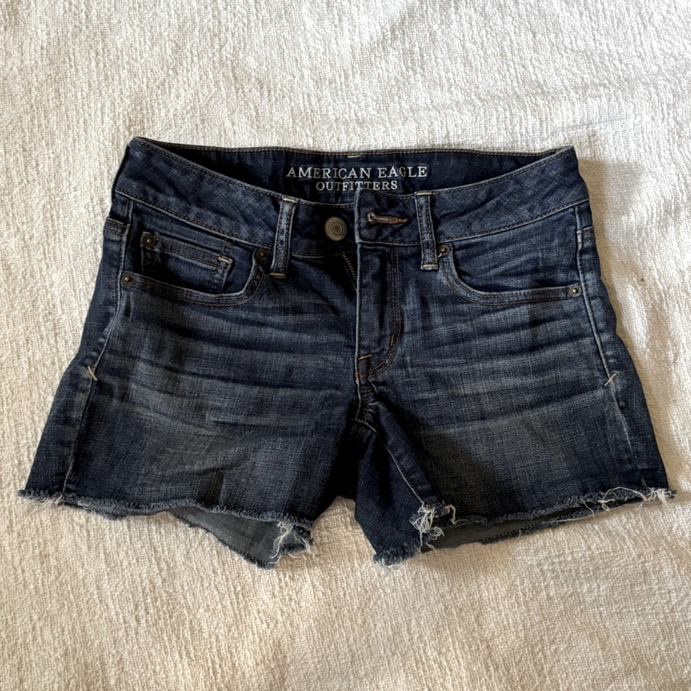 American Eagle Outfitters Dark Wash Jean Shorts